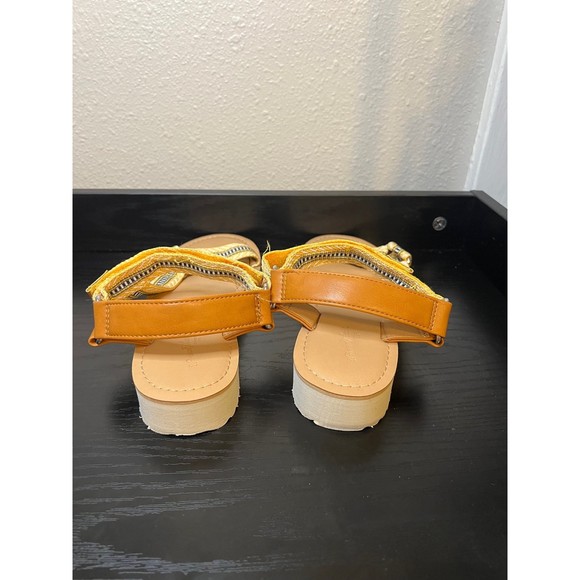 Womens Universal Thread Angie Sandals Black and yellow 8.5 - Picture 3 of 6